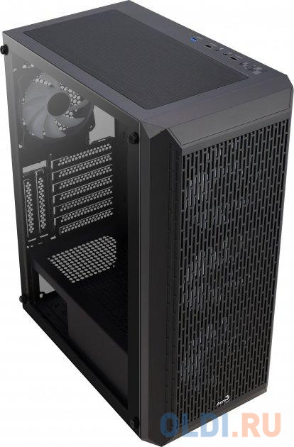 Корпус ATX Aerocool BEAM-G-BK-v2 Без БП чёрный