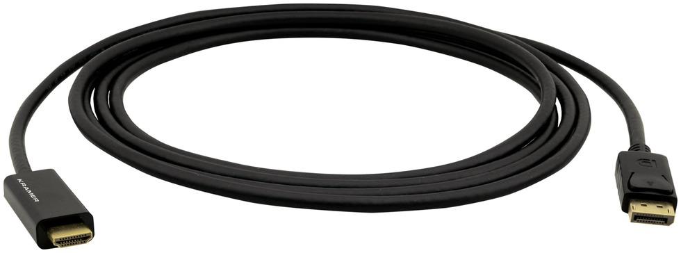 Кабель DisplayPort(20M)-HDMI(19M), 1.8 м, черный Kramer (97-0611006)