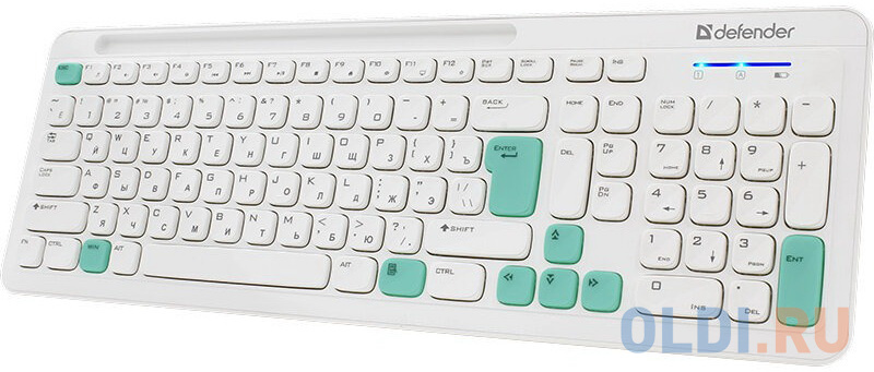 Клавиатура + мышка CERRATO C-978 RU WHITE-BLUE 45978 DEFENDER
