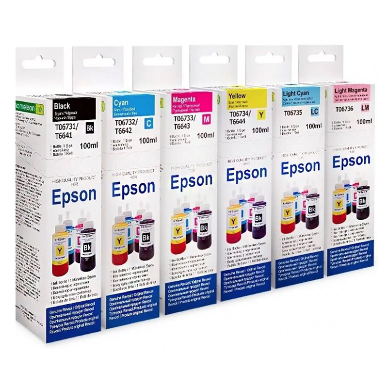 Чернила Revcol серия L 6x100ml 6 colors 128934 для Epson L132/L222/L312/L362/L366/L110/L120/L1300/L210/L300/L350/L355/L456/L550/L555/L100/L200/L1800/L800/L810/L850