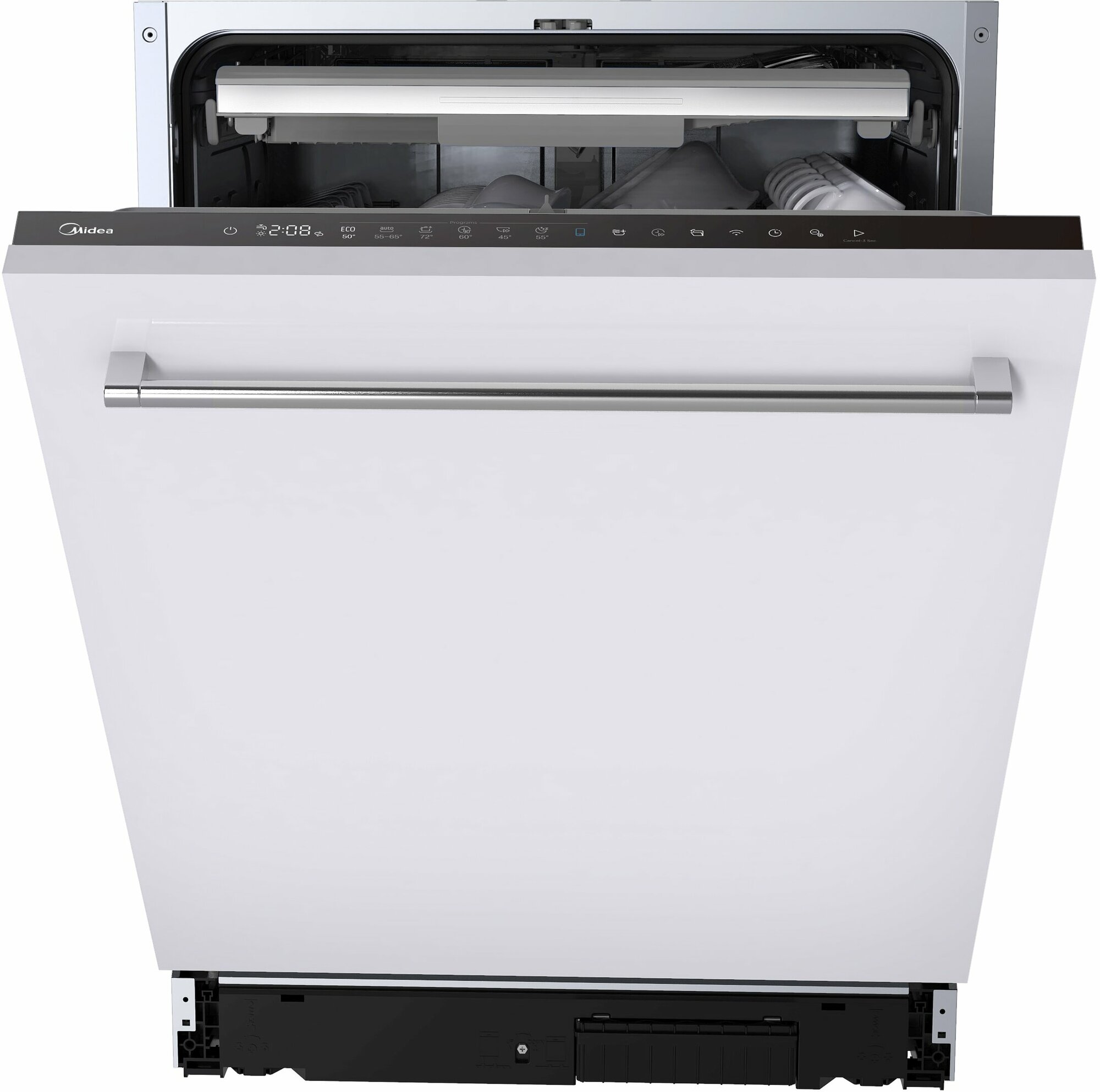 Посудомоечная машина встраиваемая полноразмерная Midea MID60S720I, серебристый (MID60S720I)