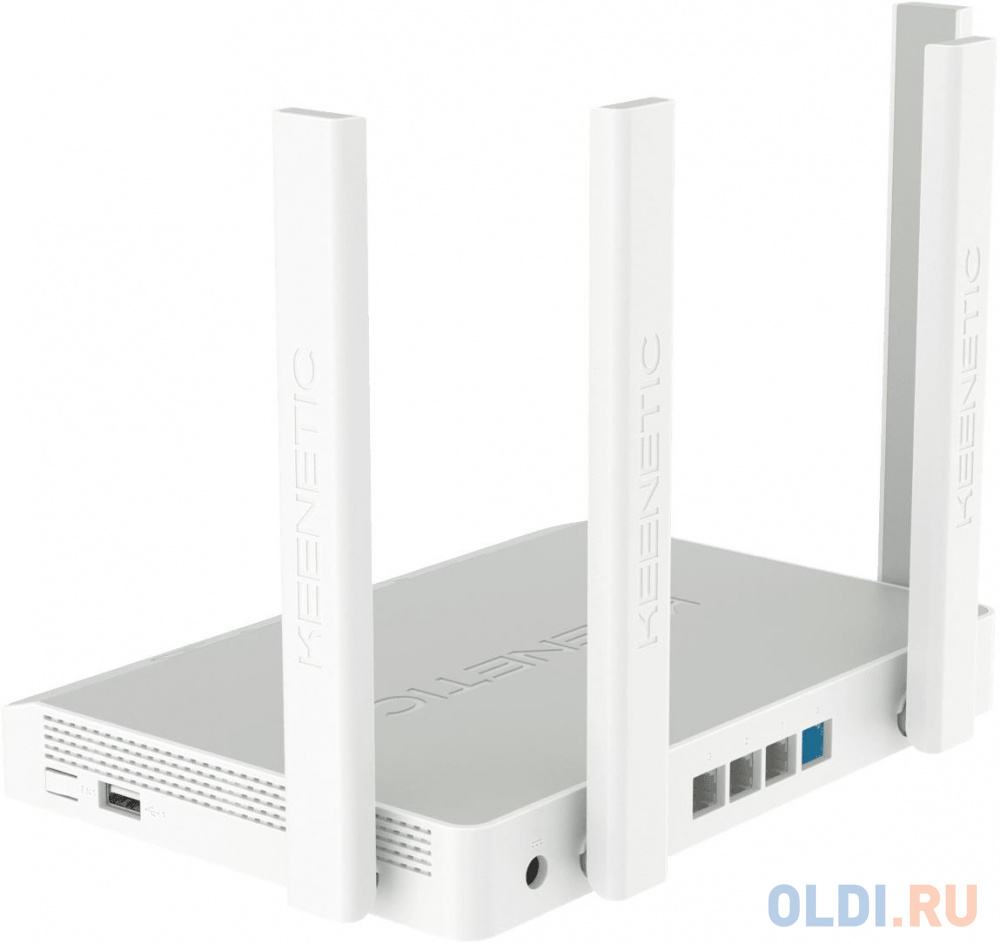 Wi-Fi роутер Keenetic KN-3810 802.11ax 1200Mbps 2.4 ГГц 5 ГГц 3xLAN USB USB 3.2 белый