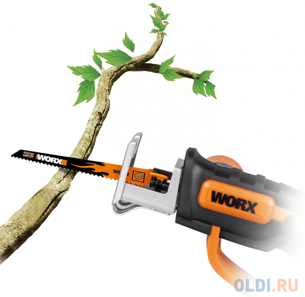 Пила аккумуляторная WORX WG894E.5, 20В, 16мм, 1*2,0 Ач и ЗУ