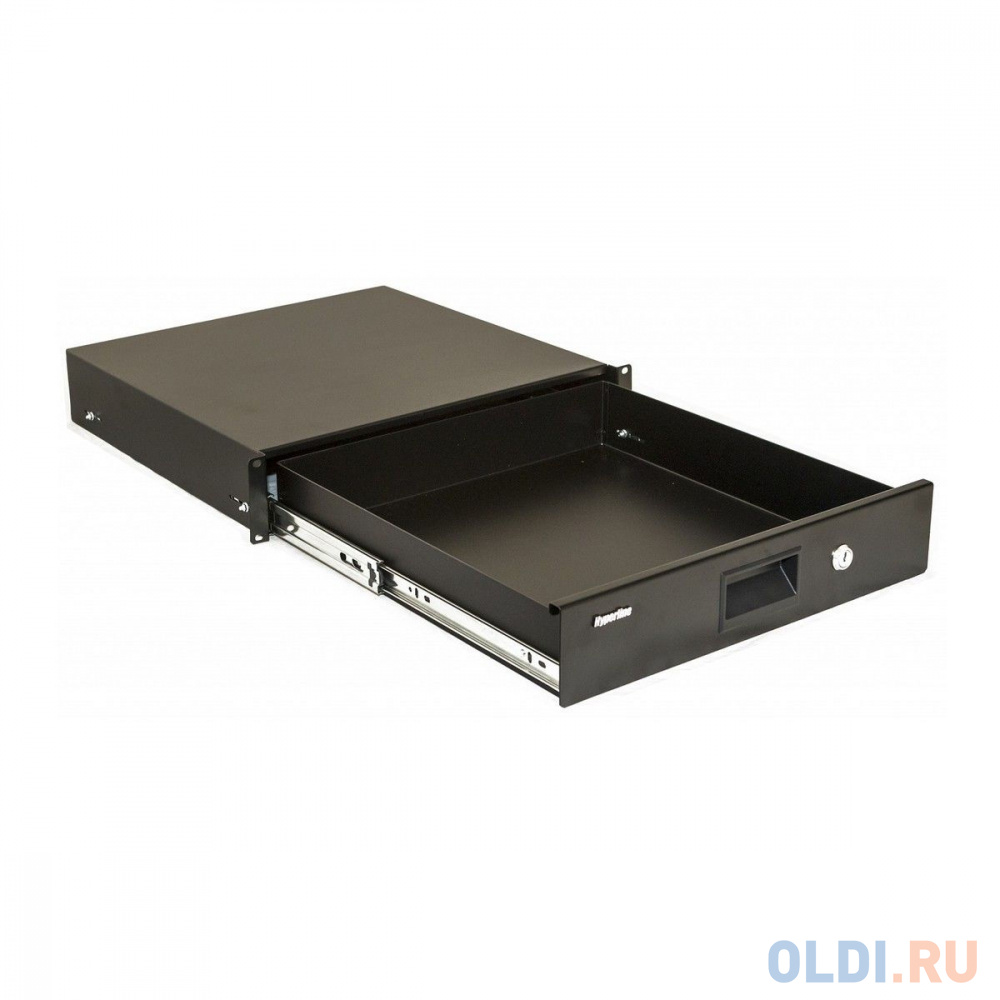 Hyperline TDR3-2U-460-RAL9004 Полка (ящик) для документов с замком в Москвe