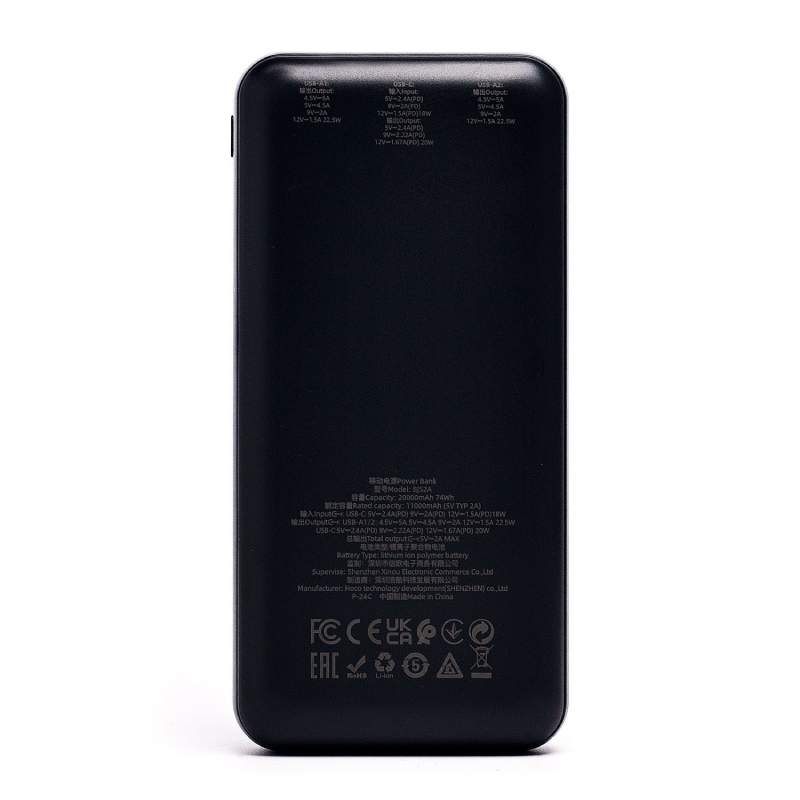 Внешний аккумулятор Borofone Power Bank BJ52A Power 20000mAh Black 6941991110344 в Москвe