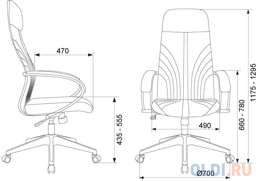 Кресло руководителя Бюрократ CH-610 Fabric песочный Light-21 крестов. пластик