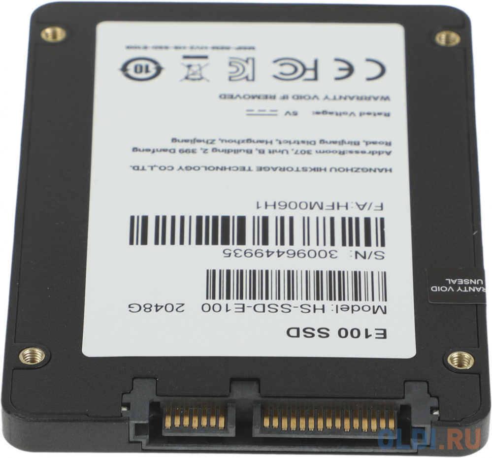 Накопитель SSD Hikvision SATA III 2Tb HS-SSD-E100/2048G 2.5"