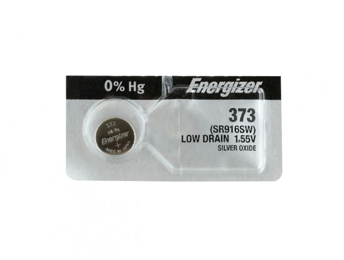 Батарейки Energizer Silver Oxide 373 1шт 1.55V