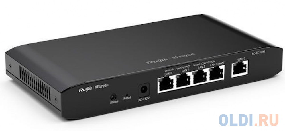 Reyee 5-Port Gigabit Cloud Managed  router, 5 Gigabit Ethernet connection Ports, support up to 2 WANs,  100 concurrent users, 600Mbps.