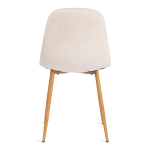 Стул TetChair Breeze (mod 4724) вельвет/металл 44x53x87 см Light beige (светло-бежевый) HLR1 / натуральный