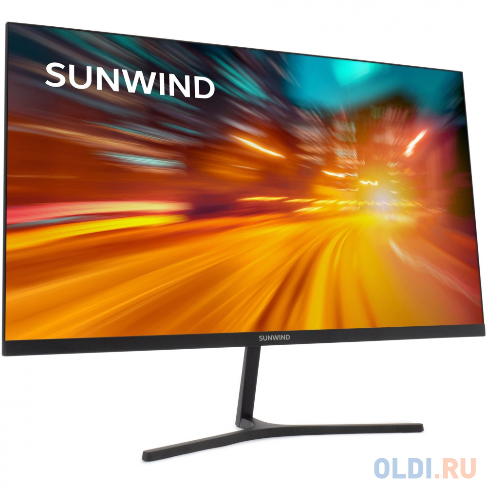 Монитор SunWind 23.8" SM-24FI223 черный IPS LED 6ms 16:9 HDMI M/M матовая 250cd 178гр/178гр 1920x1080 100Hz VGA DP FHD 3.0кг