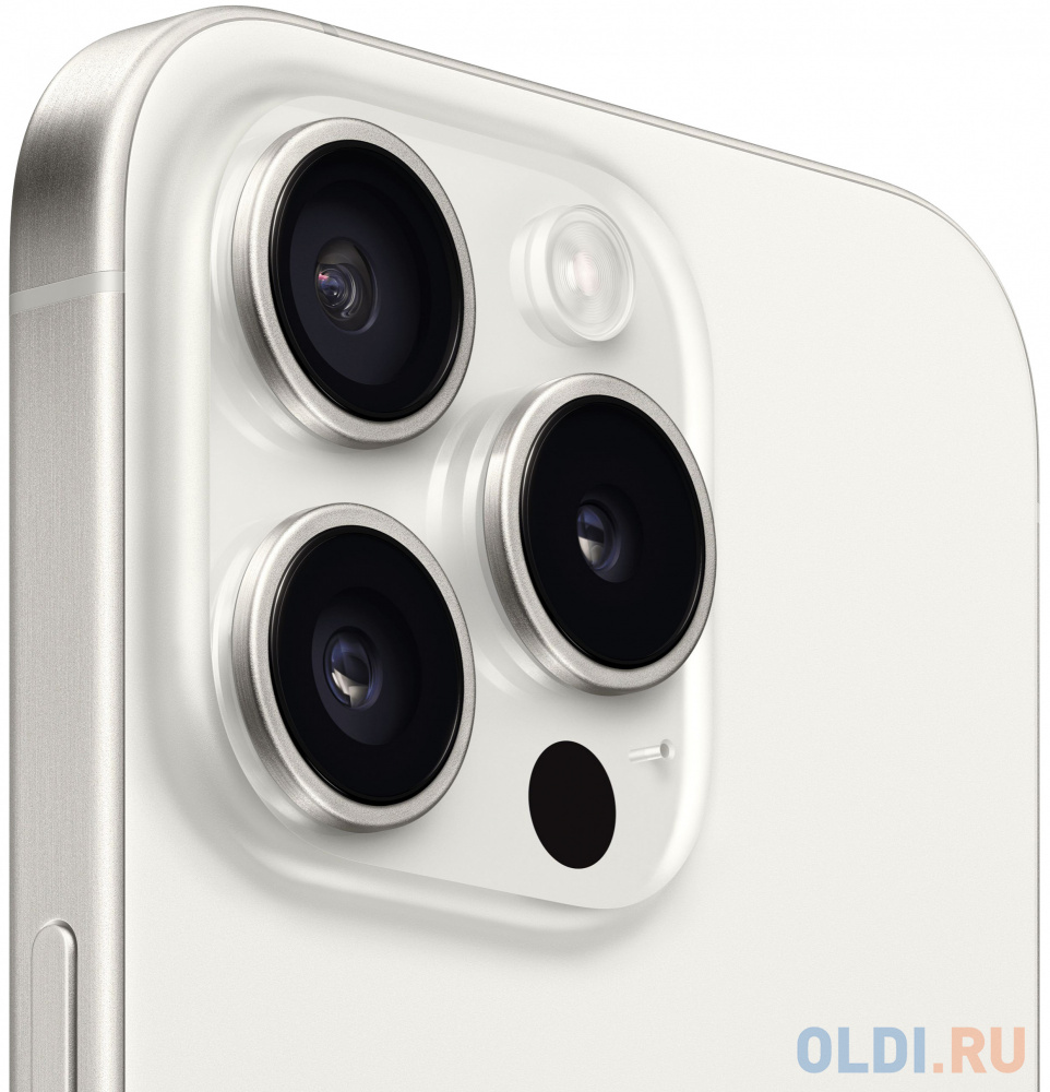 Смартфон Apple A3101 iPhone 15 Pro 256Gb белый титан моноблок 3G 4G 1Sim 6.1" iOS 17 802.11 a/b/g/n/ac/ax NFC GPS
