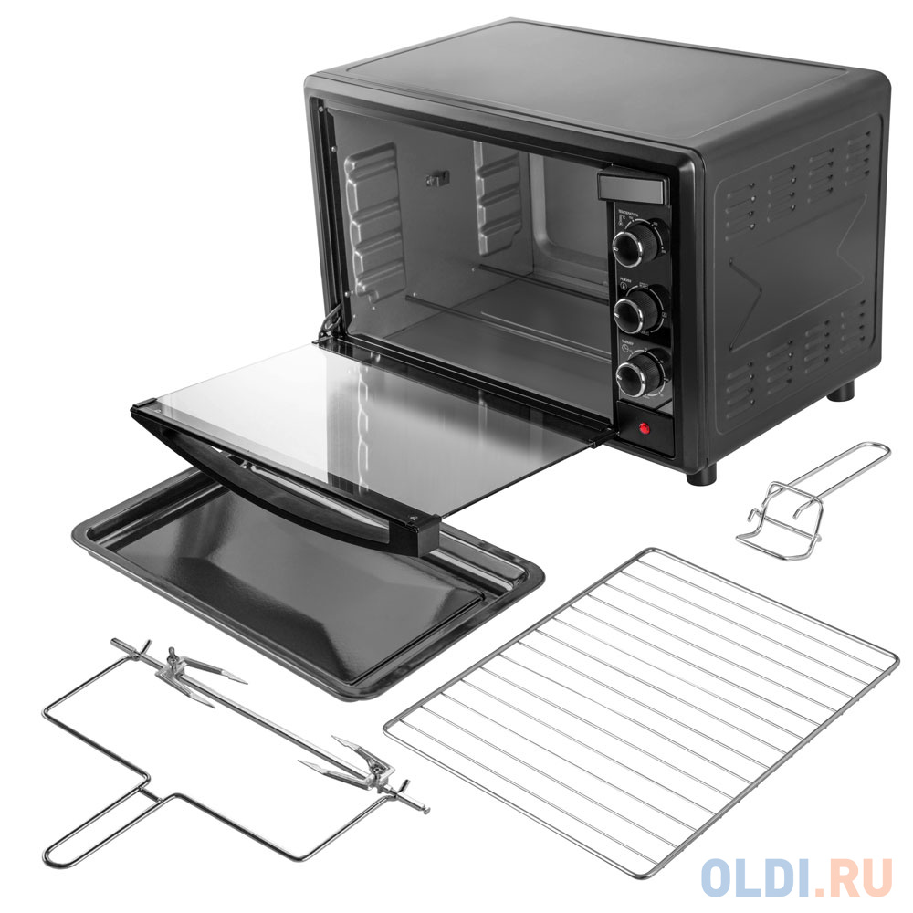 Мини-печь ENDEVER Danko 4046 black (Мощность 2000Вт, объем 45 л, температура до 250 °С) (90338)