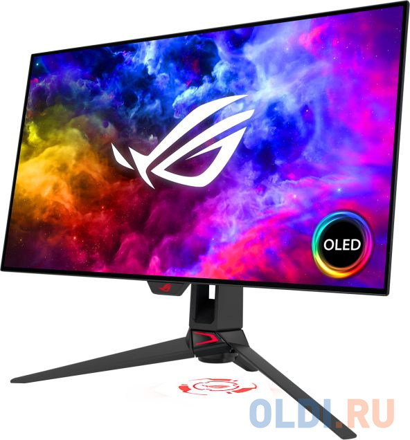 Монитор Asus 27" ROG Swift PG27AQDM черный OLED LED 16:9 HDMI M/M матовая HAS Piv 450cd 178гр/178гр 2560x1440 240Hz FreeSync Premium DP 2K USB 6.