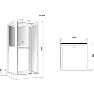 Душевая кабина Grossman GR-126 90x100x225 в Москвe