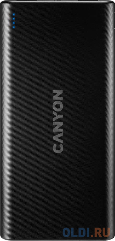 Внешний аккумулятор Power Bank 10000 мАч Canyon PB-106 черный