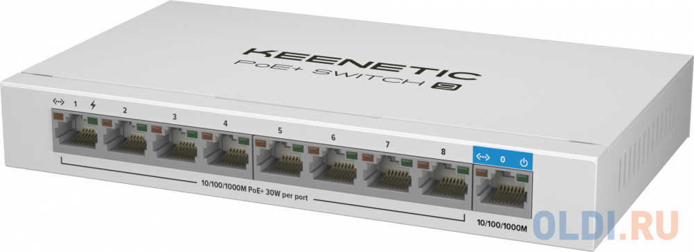 Коммутатор Keenetic KN-4710 (L2) 9x1Гбит/с 8PoE+ 120W неуправляемый