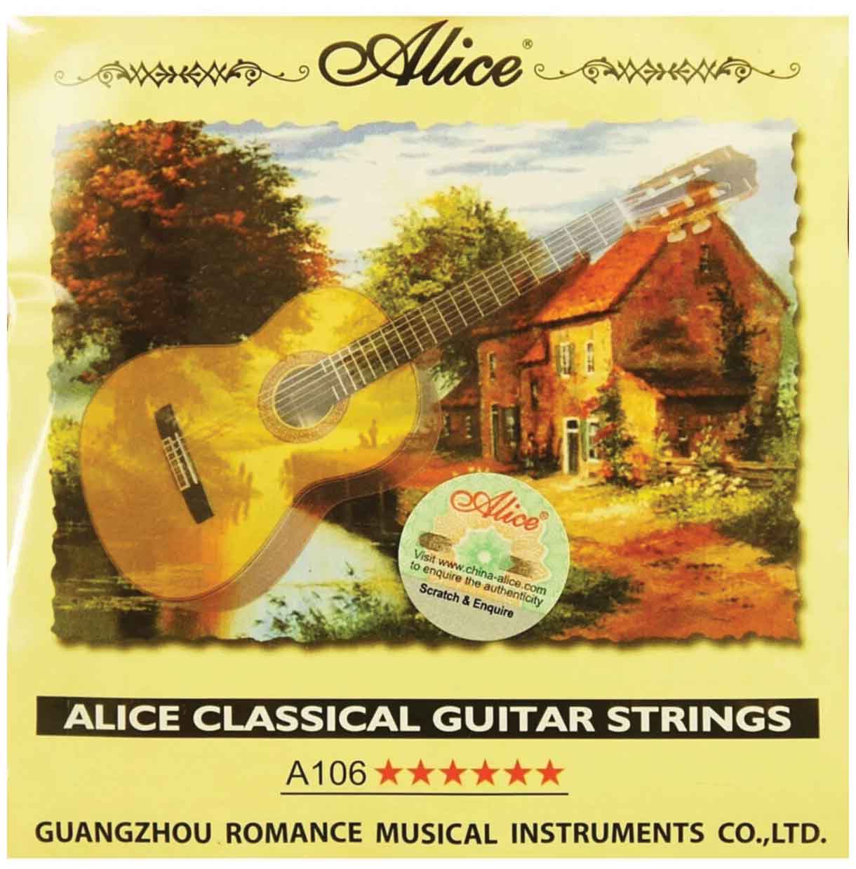 Струны Alice AC106-H  для классической гитары, нейлон, посеребренная медь [20] Alice