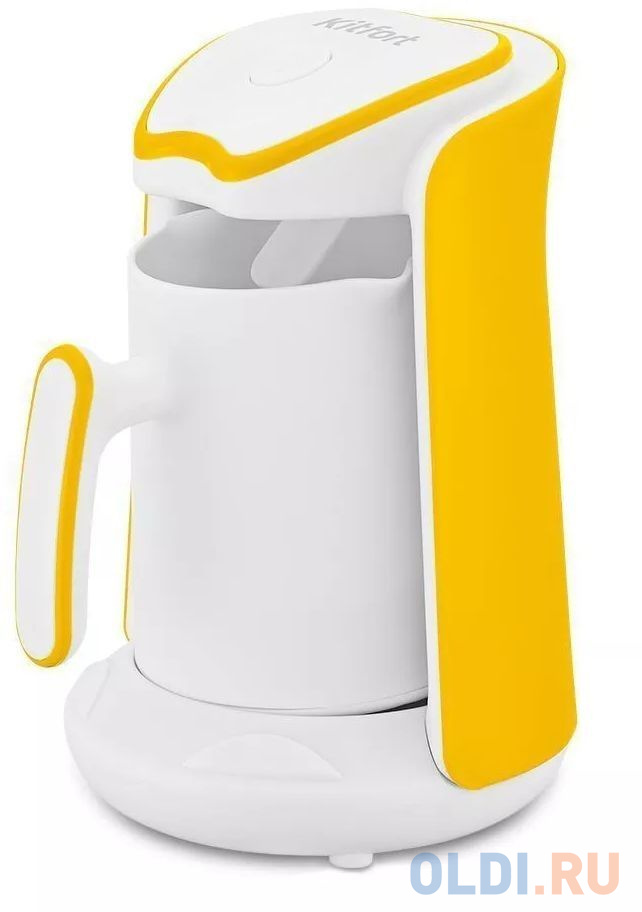 Кофеварка Электрическая турка Kitfort КТ-7133-3 600Вт желтый/белый