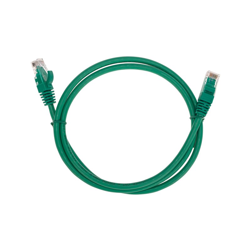 Патч-корд UTP кат.6, 1 м, RJ45-RJ45, зеленый, CU, LSZH, REXANT (02-0296-1)