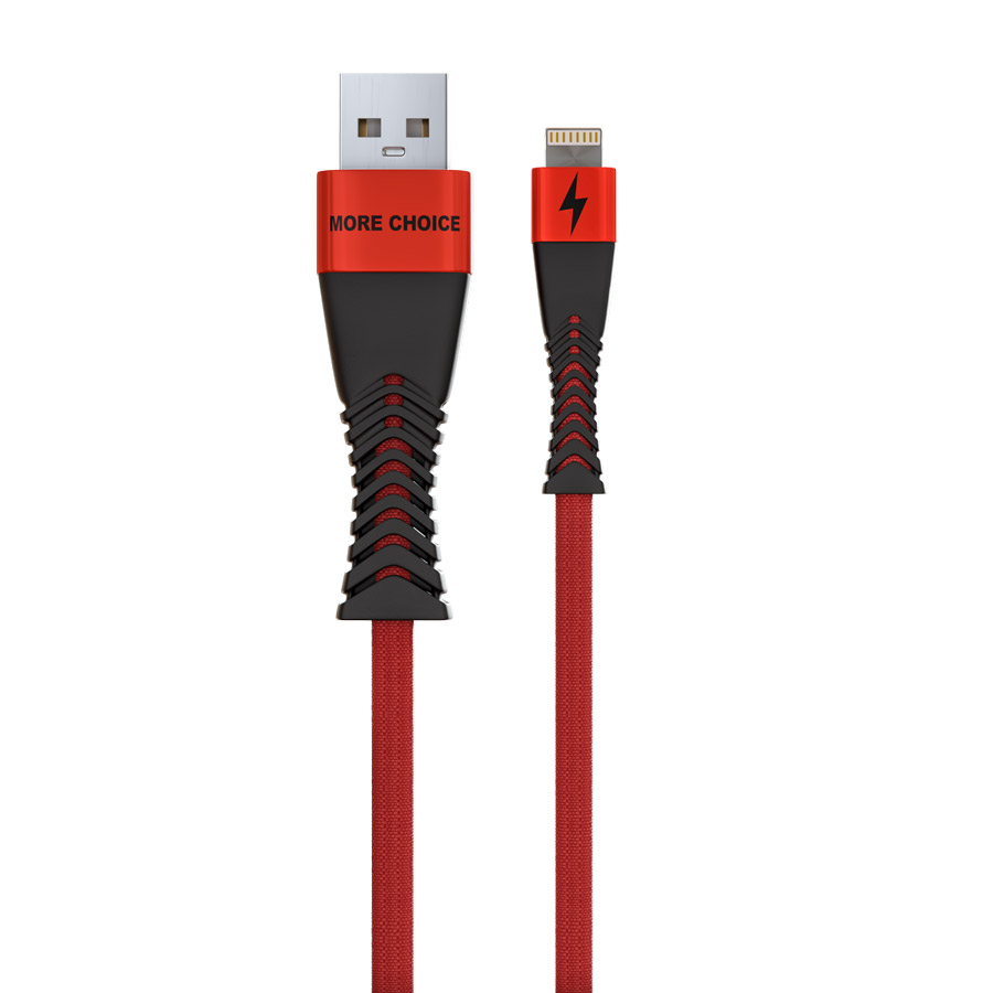 Дата-кабель More choice K41Si Red Black Smart USB 2.4A