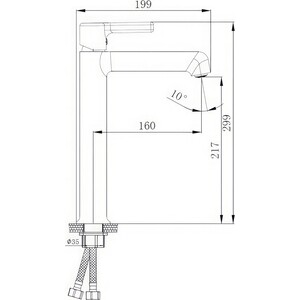 Смеситель для раковины Haiba HB814 хром (HB11814) в Москвe