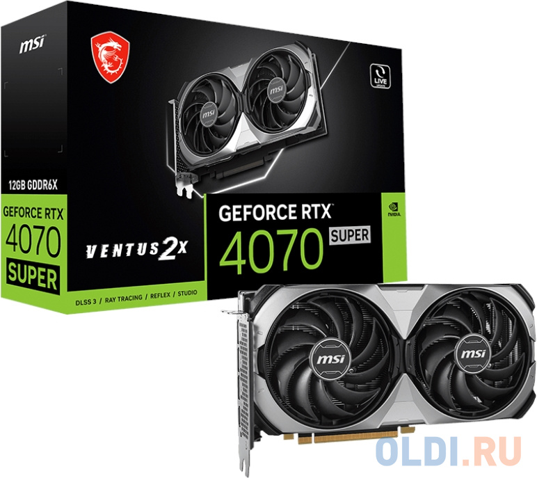 Видеокарта/ GeForce RTX 4070 SUPER 12G VENTUS 2X