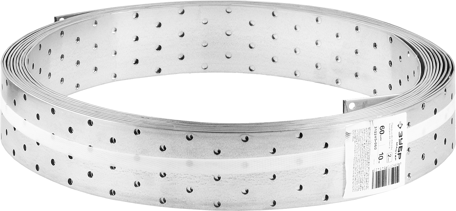 Перфорированная монтажная лента Зубр МАСТЕР, 6 смx2 мм, 10 м (310245-060)