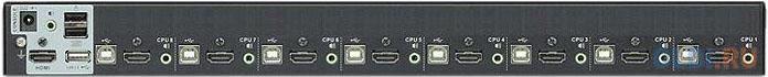 8 PORT USB HDMI KVM SWITCH W/EU PW CORD.