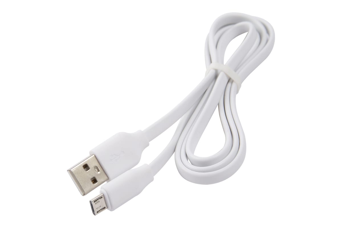 Дата-кабель Плоский Red Line USB - micro USB 2A, белый (УТ000023594) в Москвe