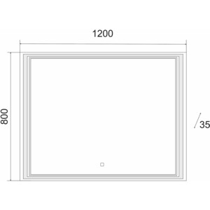 Зеркало Emmy Аврора 120х80 подсветка, сенсор (250698)