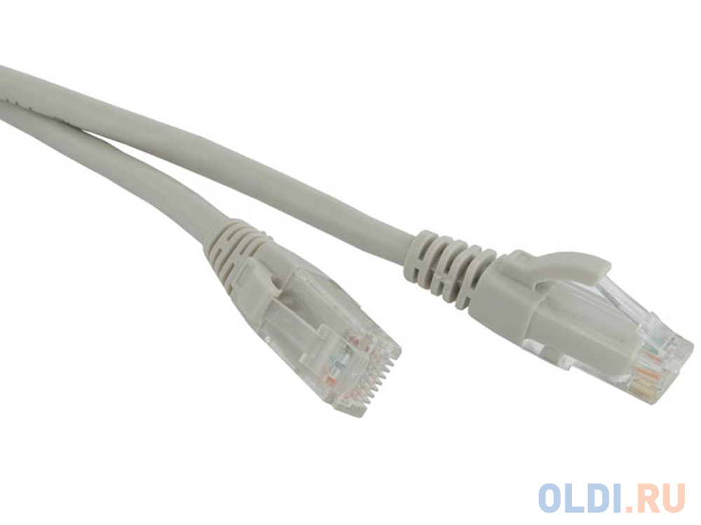 Патч-корд UTP 5E категории LSZH 10м Hyperline PC-LPM-UTP-RJ45-RJ45-C5e-10M-LSZH-GY серый