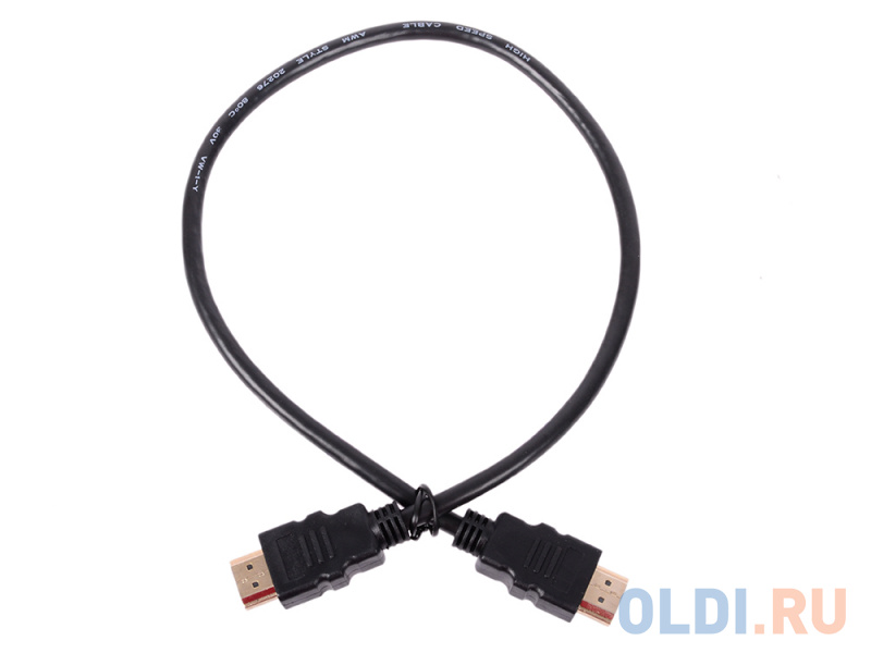 Кабель 5bites APC-200-005 HDMI M / HDMI M V2.0, 4K, высокоскоростной, ethernet+3D, 0.5 метра