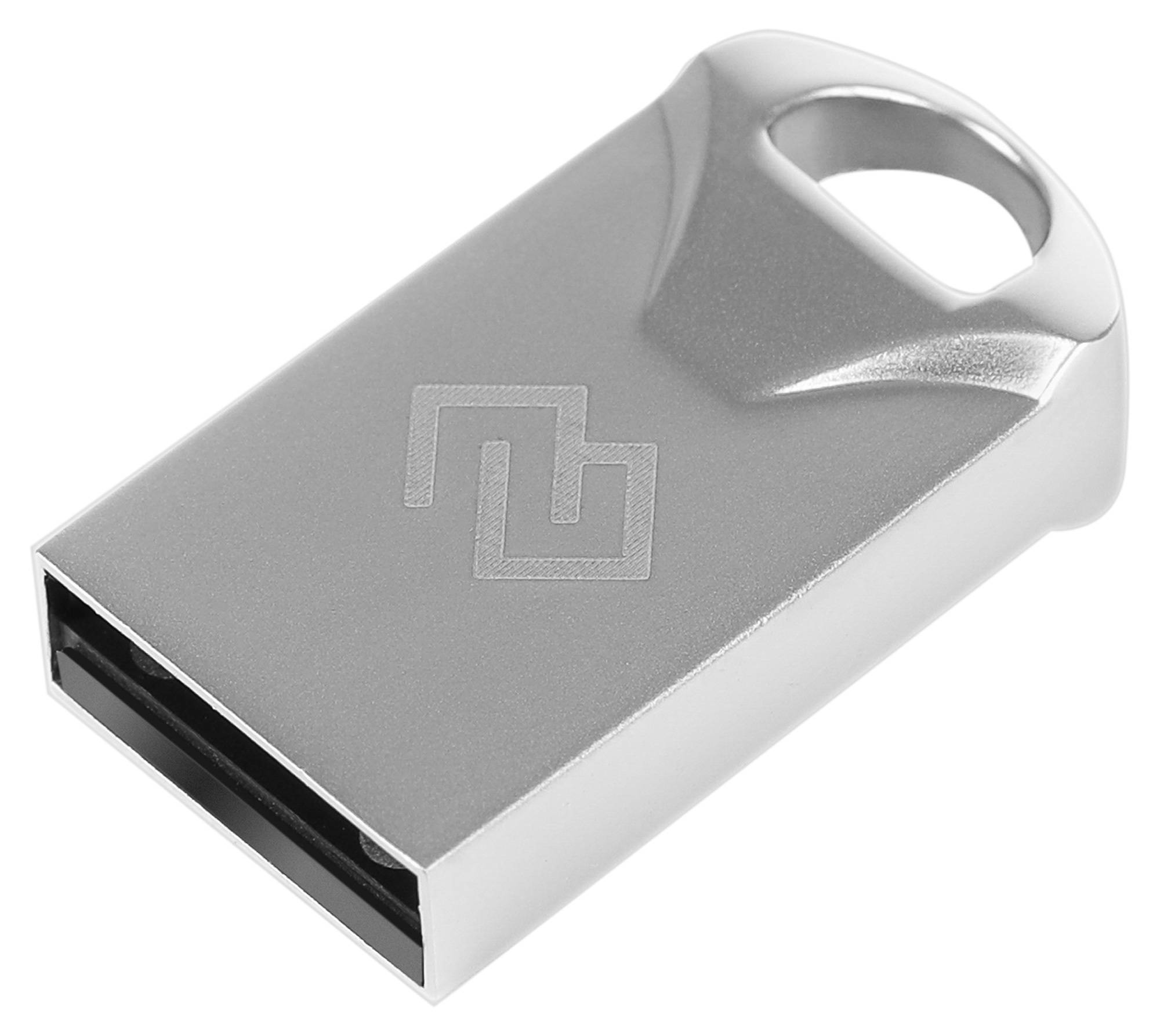 Флешка Digma DRIVE2 32ГБ USB2.0 серебристый (DGFUM032A20SR)