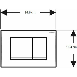 Инсталляция для унитаза Geberit Duofix Delta с кнопкой смыва хром (458.163.21.1)