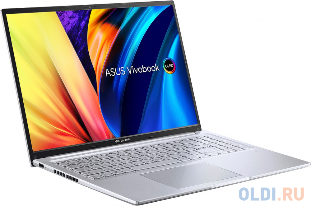 Ноутбук Asus VivoBook 16 X1605ZA-MB807 Core i5 12500H 16Gb SSD512Gb Intel Iris Xe graphics 16" IPS WUXGA (1920x1200) noOS silver WiFi BT Cam (90N