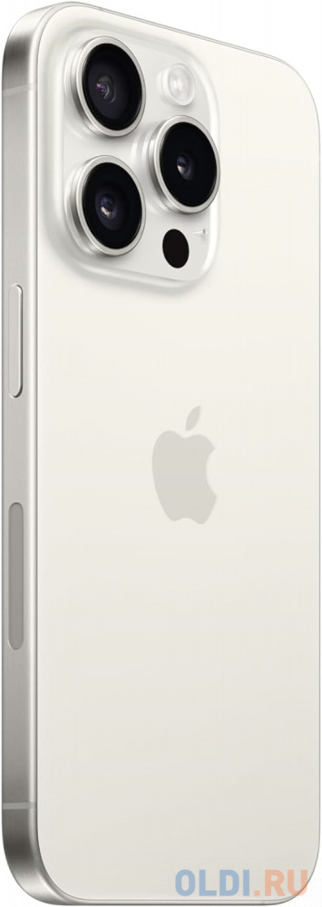 Смартфон Apple A3104 iPhone 15 Pro 128Gb белый титан моноблок 3G 4G 2Sim 6.1" 1179x2556 iOS 17 48Mpix 802.11 a/b/g/n/ac/ax NFC GPS Protect