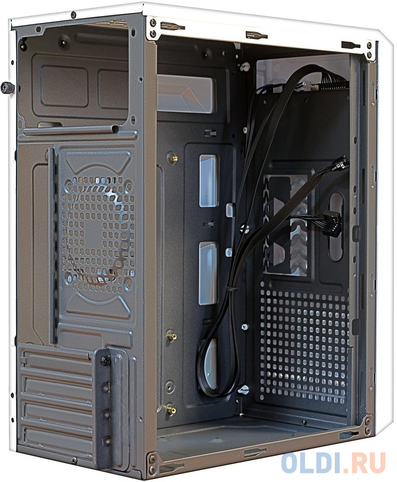 Корпус MiniTower Ginzzu B185 White mATX,2xUSB2.0, белый,w/o PSU, w/o fan (Ginzzu B185)