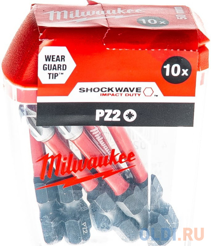 Насадка Milwaukee SHOCKWAVE PZ2 50мм (10шт) Milwaukee в Москвe