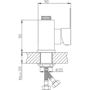 Смеситель для кухни Haiba HB802 нержавеющая сталь (HB73802)