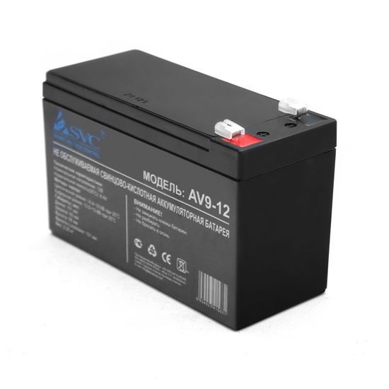 Аккумуляторная батарея для ИБП SVC, 12V, 9Ah (AV9-12)
