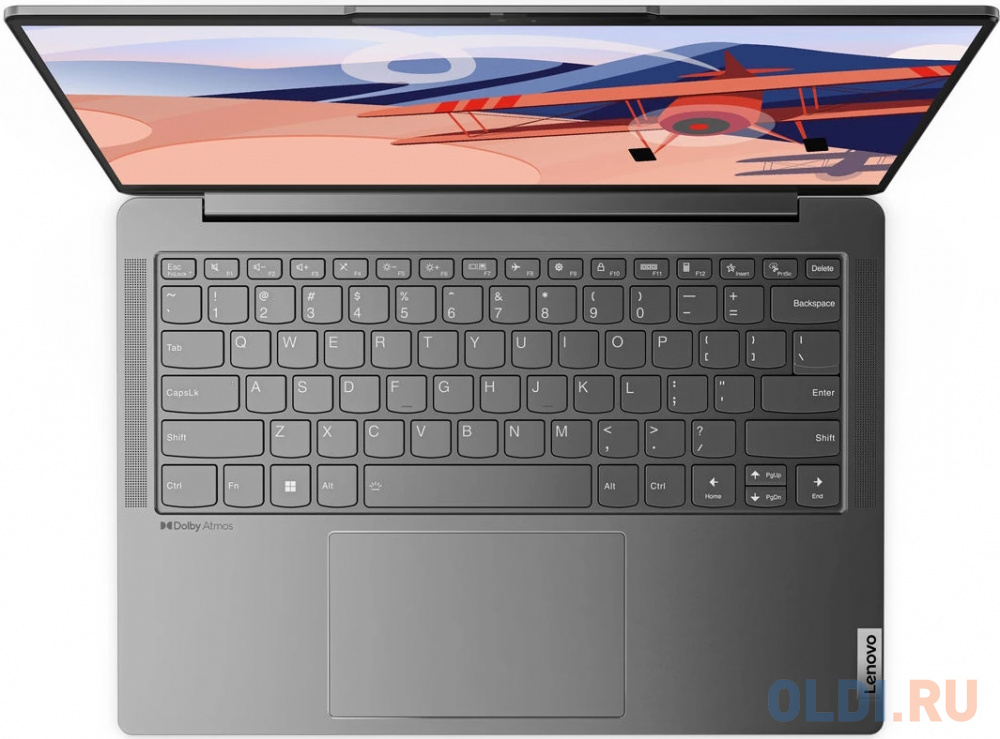 Ноутбук/ Lenovo Yoga Slim 6 14IAP8 14"(2240x1400 IPS)/Intel Core i7 1260P(2.1Ghz)/16384Mb/512SSDGb/noDVD/Int:Intel Iris Xe Graphics/Cam/BT/WiFi/6