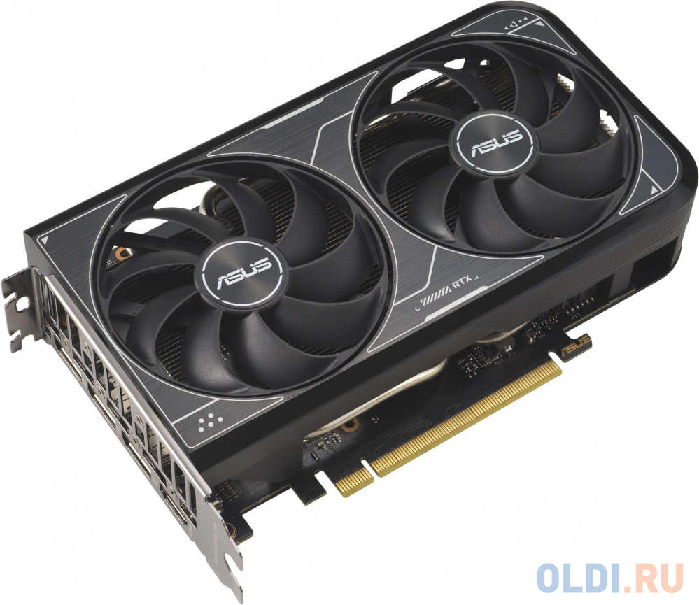 Видеокарта Asus PCI-E 4.0 DUAL-RTX4060-O8G-V2 NVIDIA GeForce RTX 4060 8Gb 128bit GDDR6 2505/17000 HDMIx1 DPx3 HDCP Bulk в Москвe