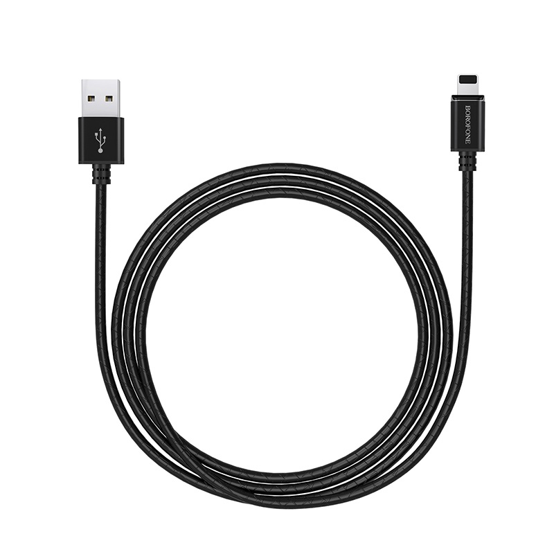 Аксессуар Borofone Magnetic BU1 USB - Lightning 1.2m Black 6957531092544