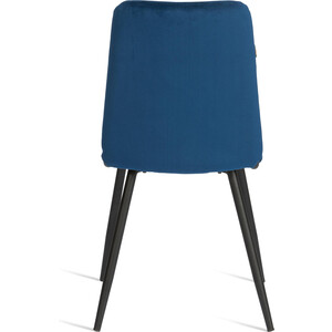 Стул обеденный TetChair Asti, разборный, велюр, 47х54х86, Blue (синий)