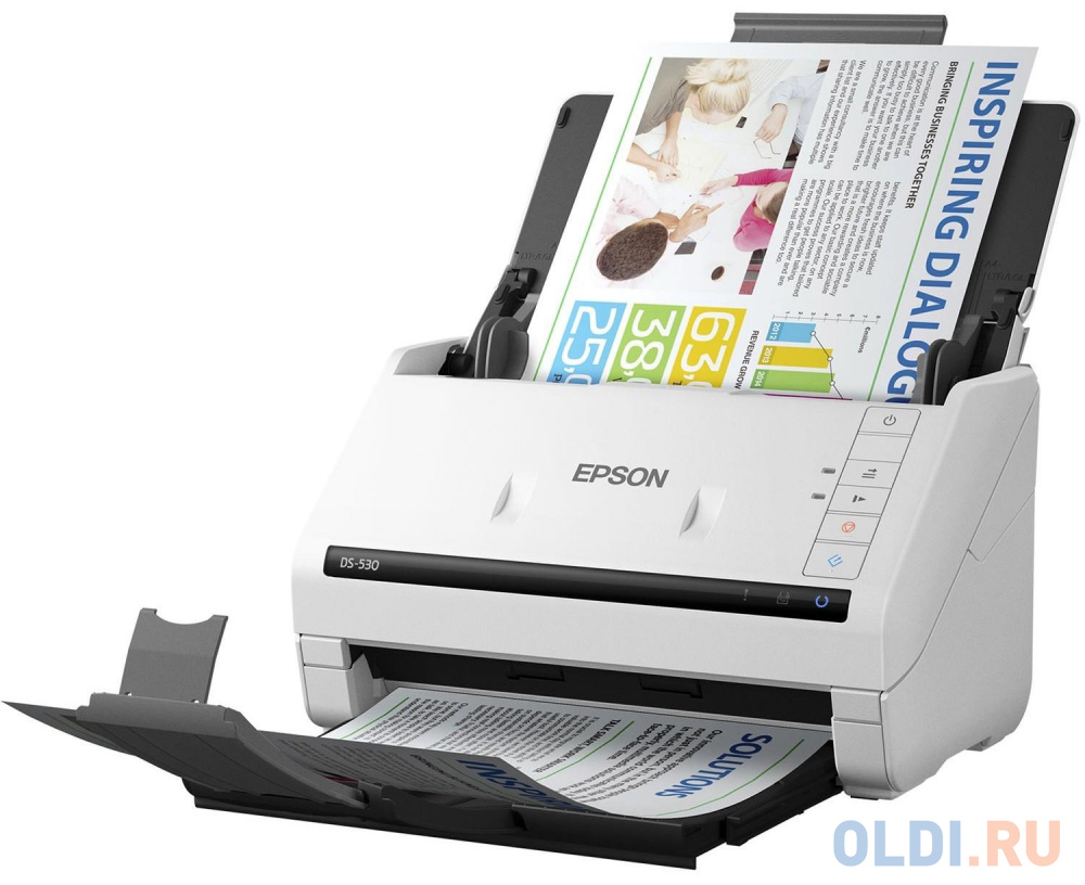 EPSON WorkForce DS-530II  (B11B261401) {, A4, протяжной, 600dpi, 35 стр. / мин, USB3.0, DADF} в Москвe