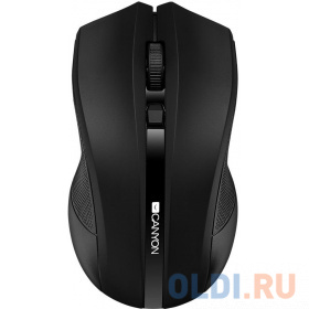 Мышь беспроводная CANYON CNE-CMSW05B, 2.4GHz wireless with 4 buttons, DPI 800/1200/1600, черный