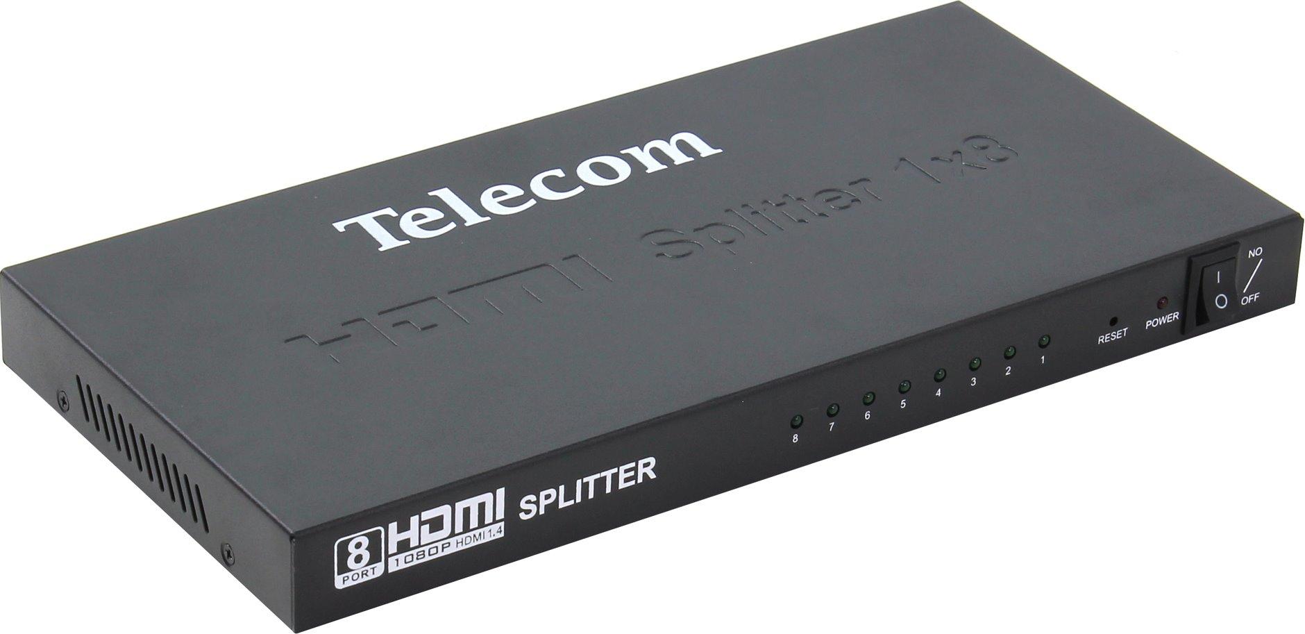 Разветвитель HDMI Telecom TTS5030, 8xHDMI, 1920x1080