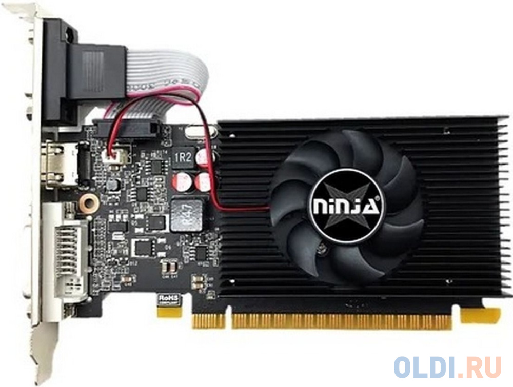 Видеокарта Ninja (Sinotex) GT710 4G DDR3 64BIT DVI HDMI VGA 1FAN RTL в Москвe