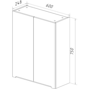 Шкаф Lemark Buno 60х75 белый глянец (LM04B60SH) в Москвe